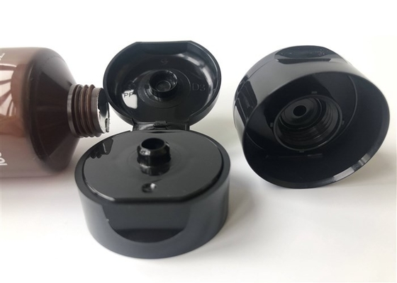 100ml  plastic tube pcakaging Dia35 protein masque brown color tube silk print arc-shaped flip top cap