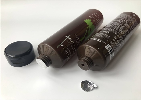 200ml  arc-shaped flip top cap Dia50 color tube plastic tube pcakaging silk print argan curl cream