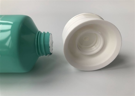 200ml Food Pet Plastic Tube Blue Color 2 Layer With Fixed Front High Flip Top Cap