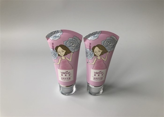 Milk White Hand Cream Plastic Tube Packaging 30ml  8c Offset Screen Printing Arc Tail Shape