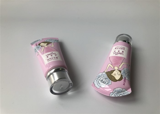 Milk White Hand Cream Plastic Tube Packaging 30ml  8c Offset Screen Printing Arc Tail Shape