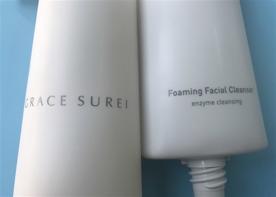 Oval Plastic Cream Tubes Facial Scrub Matt With Matt Screw On Cap