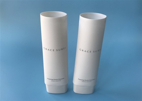Oval Plastic Cream Tubes Facial Scrub Matt With Matt Screw On Cap