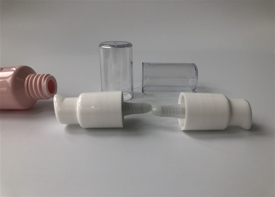 Pink tube BB Cream Emulsion before makeup 6 color offset printing and pump head with transparent cap 30 ml