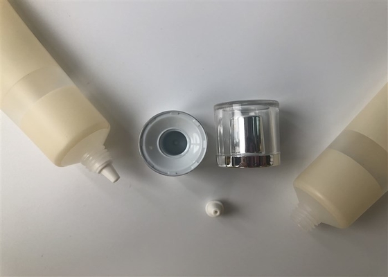 Diameter 25mm transparent tube elf Glow Lotion full size round head 1 color offset and silk screen with acrylic cap