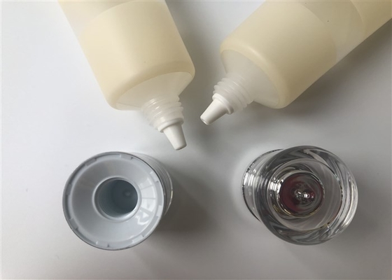 Diameter 25mm transparent tube elf Glow Lotion full size round head 1 color offset and silk screen with acrylic cap