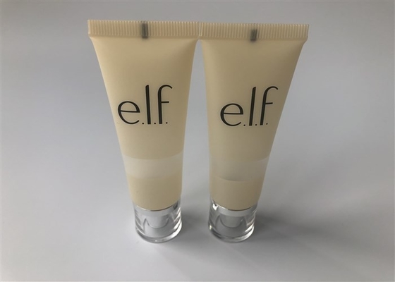 Diameter 25mm transparent tube elf Glow Lotion full size round head 1 color offset and silk screen with acrylic cap