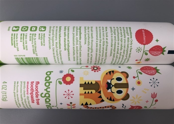 Babyganics Cosmetic Tube Packaging 113g With Flip Top Cap PE Material