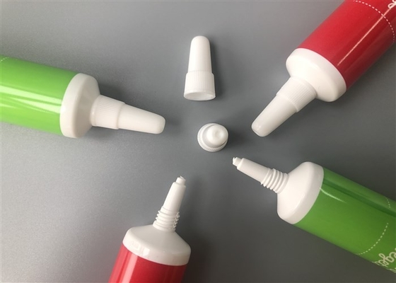2 Layer Plastic Cream Tubes Long Pointed Cap 6c Offset Printing With Glossy 15ml