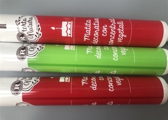 2 Layer Plastic Cream Tubes Long Pointed Cap 6c Offset Printing With Glossy 15ml