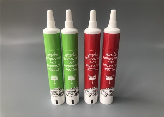 2 Layer Plastic Cream Tubes Long Pointed Cap 6c Offset Printing With Glossy 15ml