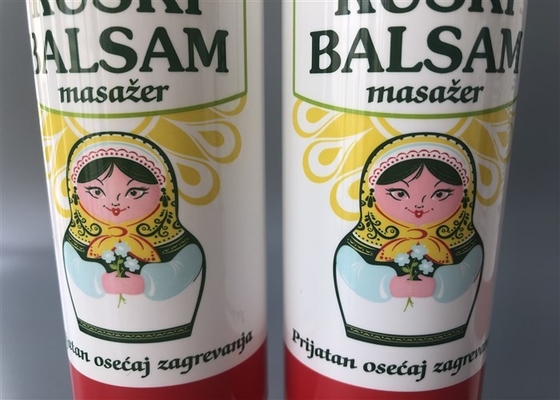 4c Offset Printing 5 Steel Ball Plastic Cosmetic Tube 200ml Ruski Balsam