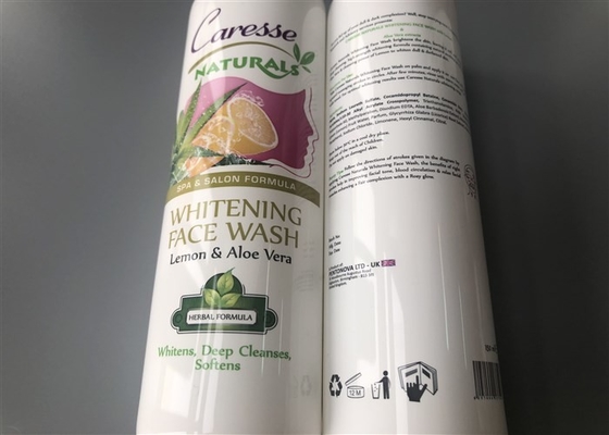 200ml Cosmetic Tube Packaging Size 50*154mm Extruded Whitening Face Wash Filling From Tube End