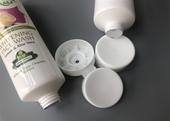 200ml Cosmetic Tube Packaging Size 50*154mm Extruded Whitening Face Wash Filling From Tube End