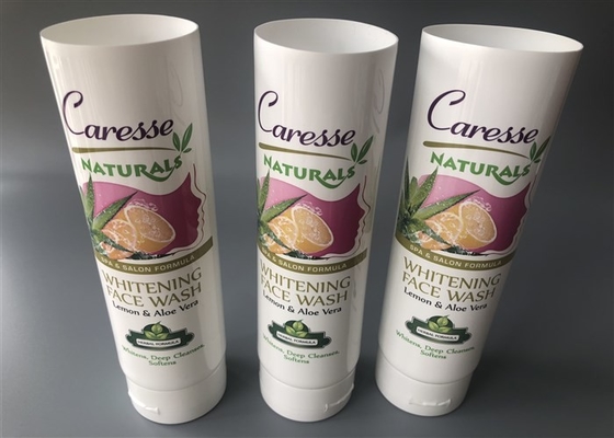 200ml Cosmetic Tube Packaging Size 50*154mm Extruded Whitening Face Wash Filling From Tube End