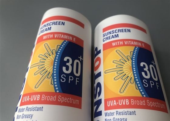 White Matt Coextruded Plastic Cosmetic Tubes With Matt Red Flip Tp Cap 120ml