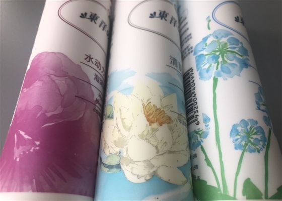 8 Color Offset Matt Cosmetic Sample Tubes Diameter 40mm 100ml Round Shape