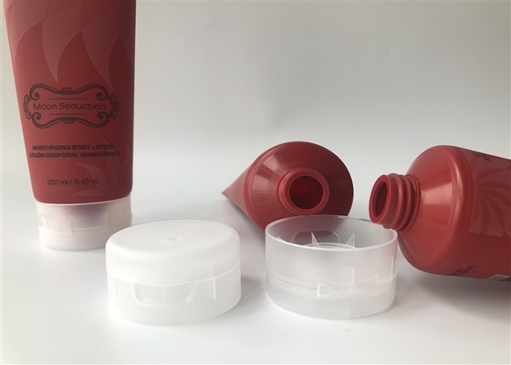 Diameter 50mm Plastic Empty Cosmetic Tubes Offset Printing And Hotstamping Silver