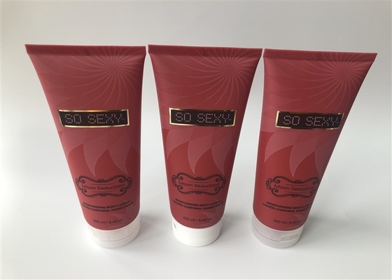 Diameter 50mm Plastic Empty Cosmetic Tubes Offset Printing And Hotstamping Silver