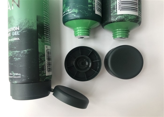 No Irritation Shave Gel Plastic Tube Bottles 120ml Diameter 50mm Green With Frosted Cap