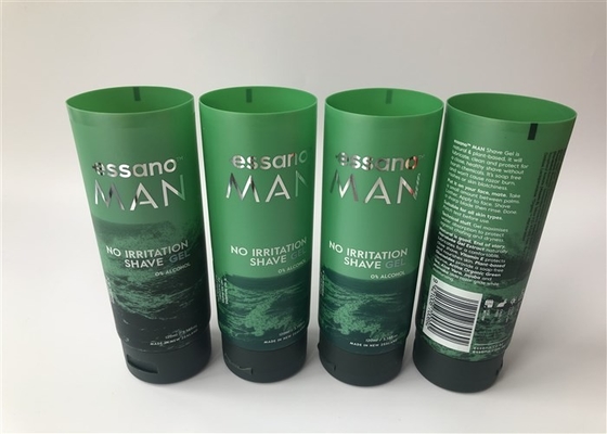 No Irritation Shave Gel Plastic Tube Bottles 120ml Diameter 50mm Green With Frosted Cap