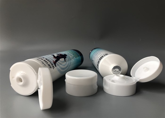 Joint Relif Plastic Lotion Tubes 6c Offset Screen Printing Glossy With Filp Top Cap 75g