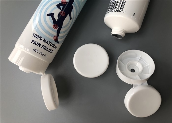 Joint Relif Plastic Lotion Tubes 6c Offset Screen Printing Glossy With Filp Top Cap 75g