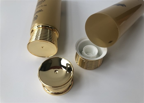Plastic Tube Packaging Yellow Pearl 5 Layer Gold Sang Hwang Sleeping 1c Screen Printing 60ml