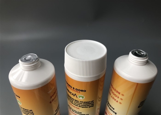 50ml Pet Plastic Tube Ribbed White Screw On Cap Diameter 30mm 0.46mm Thickness