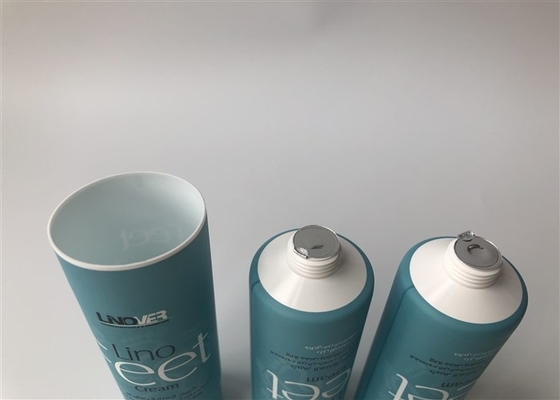 50ml Plastic Tube Bottles Milk White 5 Layer Lino Feet Full Version Head With Frosted Cap
