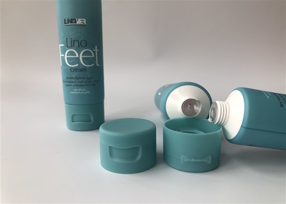 50ml Plastic Tube Bottles Milk White 5 Layer Lino Feet Full Version Head With Frosted Cap