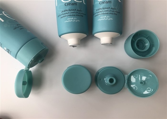 50ml Plastic Tube Bottles Milk White 5 Layer Lino Feet Full Version Head With Frosted Cap