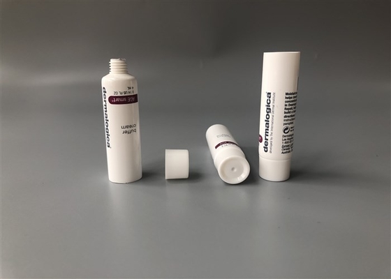 4ml Cream Tube Packaging Milk White Diameter 16mm Buffer 2 Color Offset  Printing Glossy