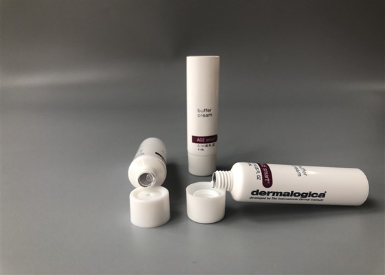 4ml Cream Tube Packaging Milk White Diameter 16mm Buffer 2 Color Offset  Printing Glossy