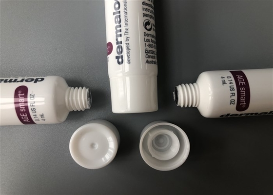 4ml Cream Tube Packaging Milk White Diameter 16mm Buffer 2 Color Offset  Printing Glossy