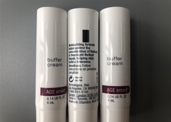 4ml Cream Tube Packaging Milk White Diameter 16mm Buffer 2 Color Offset  Printing Glossy
