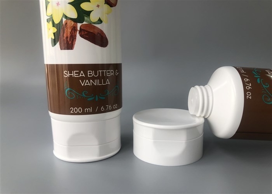 Blue Spa Milk White Plastic Cream Tubes 200ml 6c With Korean Flip Top Cap