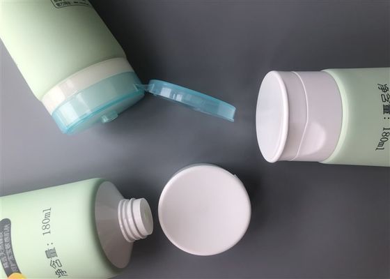 Milk White Plastic Lotion Tubes With Arc Tail Shape Senso Body Full Package Head