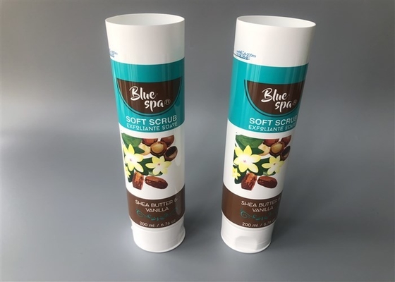 Blue Spa Milk White Plastic Cream Tubes 200ml 6c With Korean Flip Top Cap