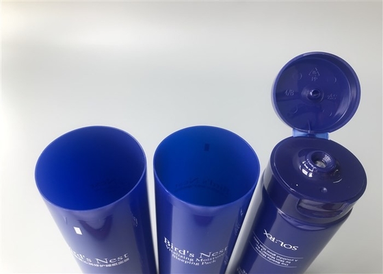 Dark Blue Custom Lipstick Tubes / Empty Lipstick Cases With Flip Top Cap 80g