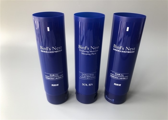 Dark Blue Custom Lipstick Tubes / Empty Lipstick Cases With Flip Top Cap 80g