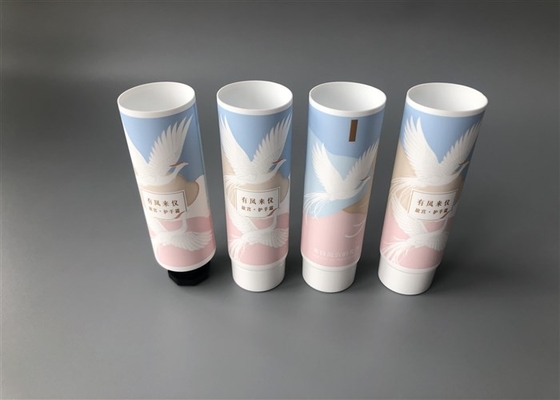 Matt Coating Empty Cosmetic Packaging / Octagonal Screw Cap White Cosmetic Tube