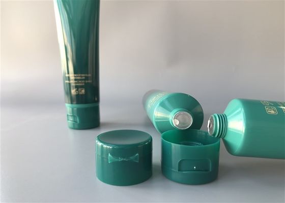 100g Green Empty Lotion Tubes 1C Silk Screen Printing Hot Stamping 35mm Diameter