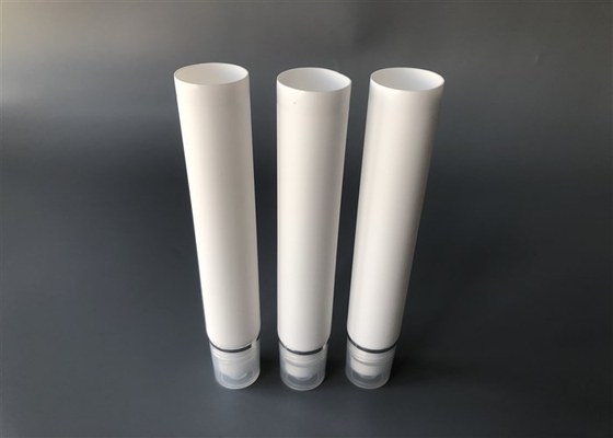 Milk White Blank Diameter 19mm Empty Makeup Tubes With Three Balls Outer Cap