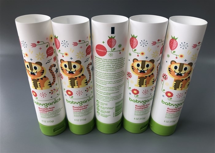 Babyganics Cosmetic Tube Packaging 113g With Flip Top Cap PE Material