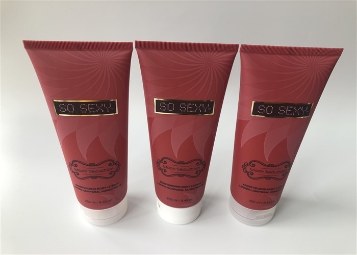 Diameter 50mm Plastic Empty Cosmetic Tubes Offset Printing And Hotstamping Silver